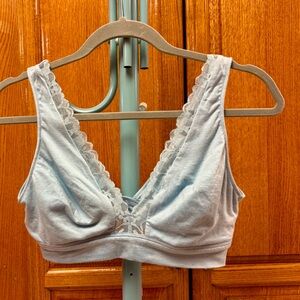 Victoria's Secret Blue Bralette with Lace.. Size L